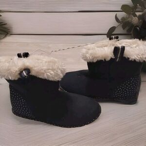 Girl Hollis Fashion Boots- Cat And Jack Navy Blue Size 13